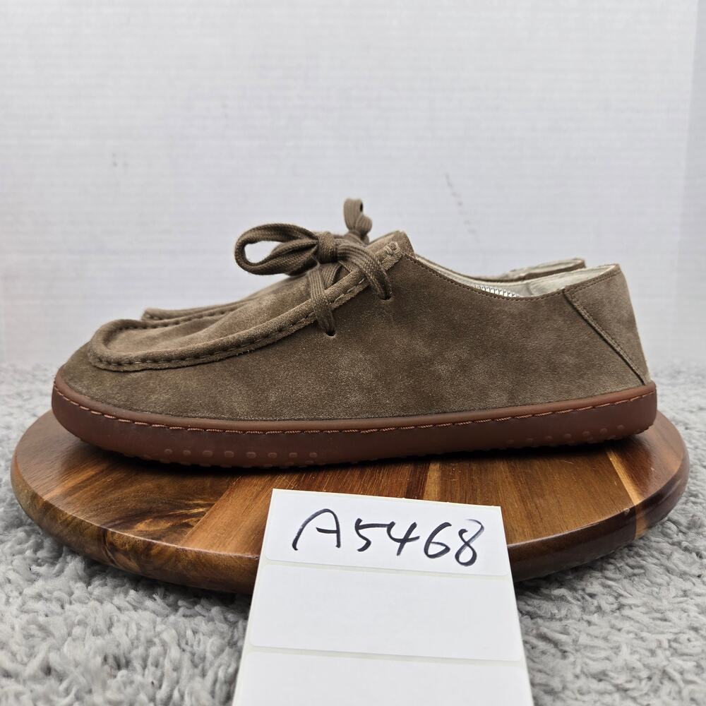 Raum Mens 11 Barefoot Grounding Mecca Brown Suede Leather Minimalist Gym Shoe